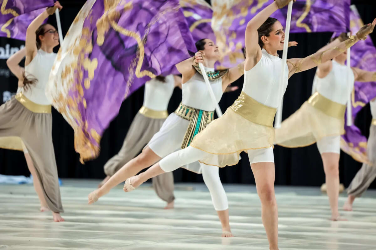 Color Guard performance at CGN